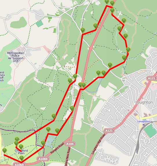 Epping Forest Family Walk Map